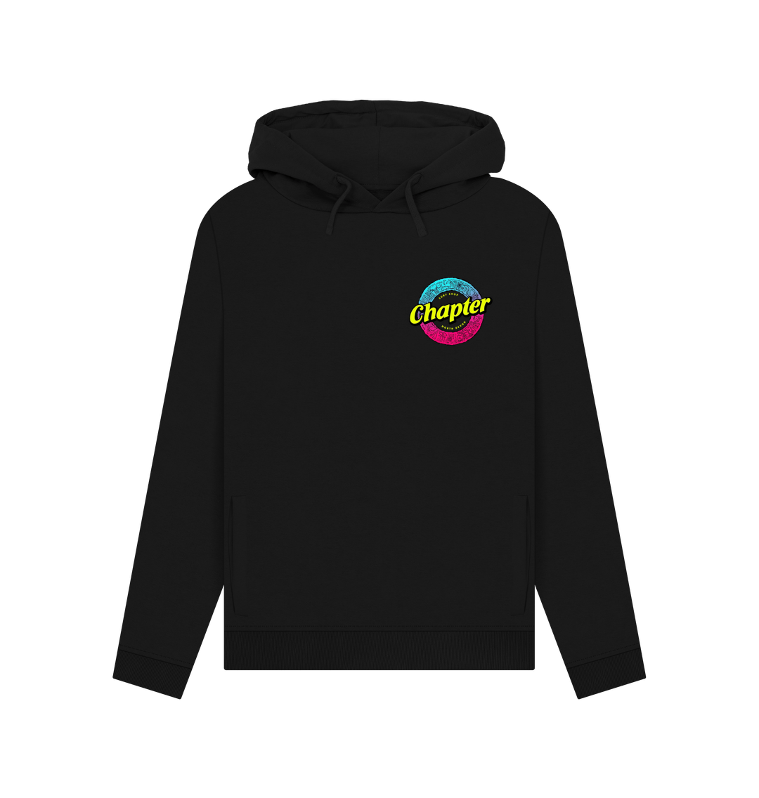 Black Chapter Shortboard Black Women's Hoodie